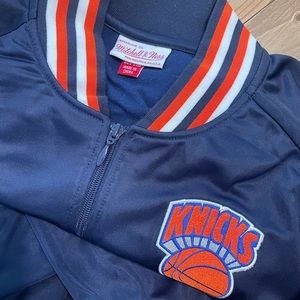 New York Knicks Satin Zip Up officially licensed apparel NBA Store